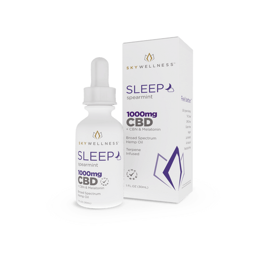 Sky Wellness CBD Sleep Oil Drops 1000mg + CBN + Melatonin