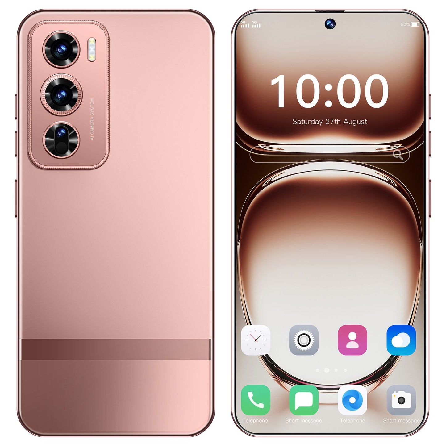 8GB+256GB Reno12 Pro Android 13 Smartphone - 6.8"HD Display, 6000mAh Battery, Unlocked - (Pink)